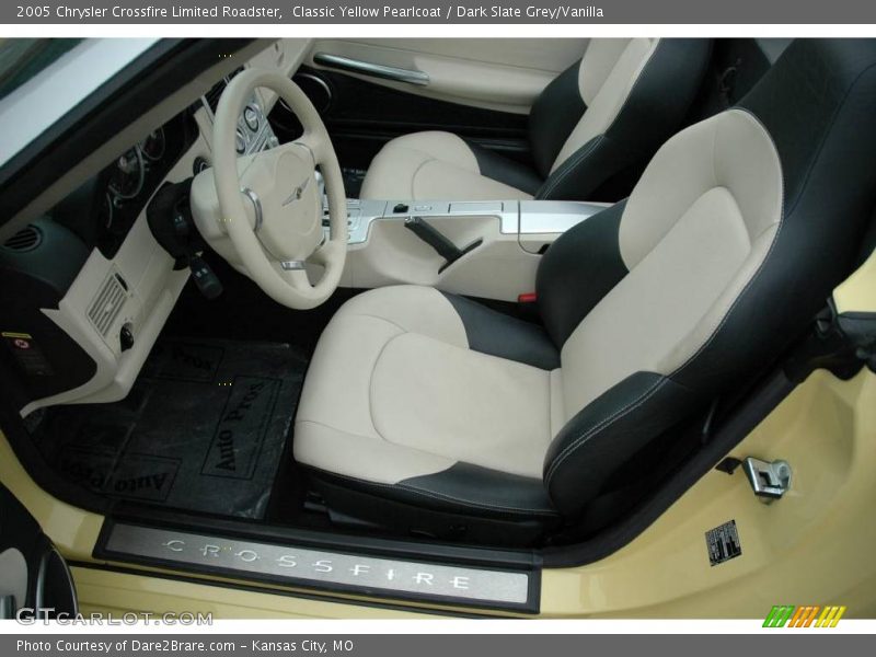 Classic Yellow Pearlcoat / Dark Slate Grey/Vanilla 2005 Chrysler Crossfire Limited Roadster