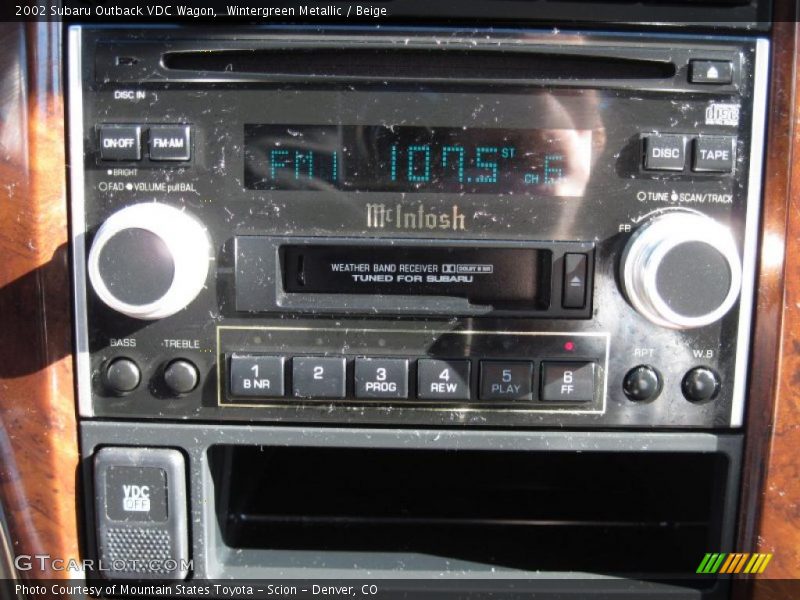 Wintergreen Metallic / Beige 2002 Subaru Outback VDC Wagon