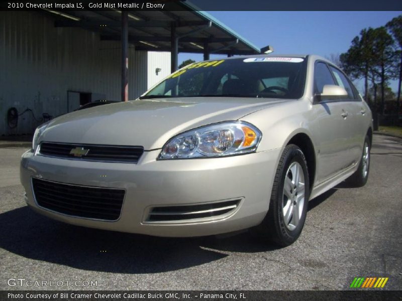 Gold Mist Metallic / Ebony 2010 Chevrolet Impala LS