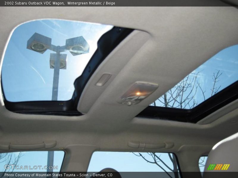 Wintergreen Metallic / Beige 2002 Subaru Outback VDC Wagon