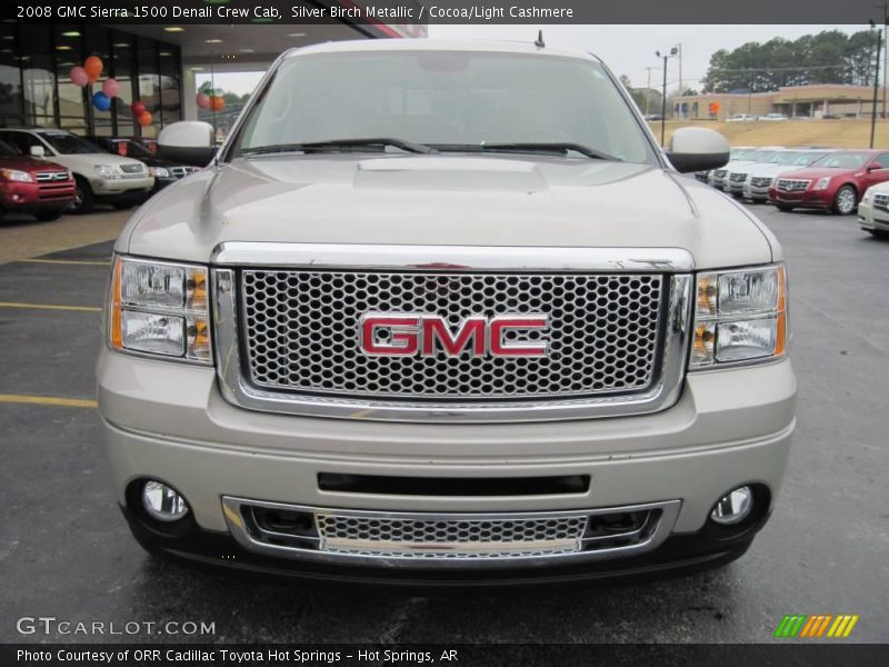 Silver Birch Metallic / Cocoa/Light Cashmere 2008 GMC Sierra 1500 Denali Crew Cab