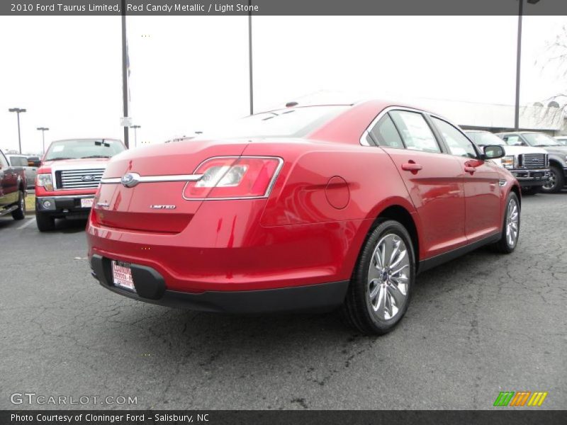 Red Candy Metallic / Light Stone 2010 Ford Taurus Limited