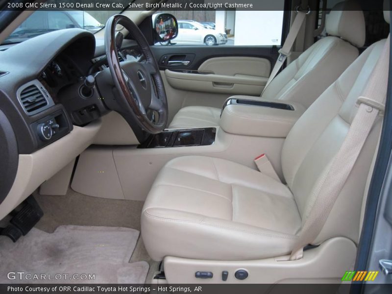 Silver Birch Metallic / Cocoa/Light Cashmere 2008 GMC Sierra 1500 Denali Crew Cab