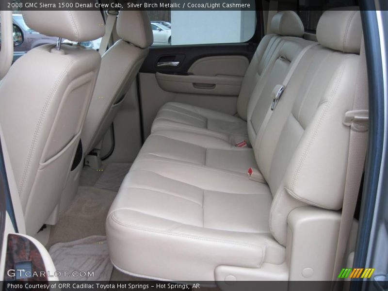 Silver Birch Metallic / Cocoa/Light Cashmere 2008 GMC Sierra 1500 Denali Crew Cab