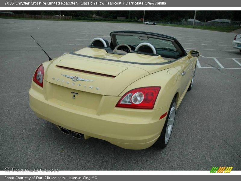 Classic Yellow Pearlcoat / Dark Slate Grey/Vanilla 2005 Chrysler Crossfire Limited Roadster