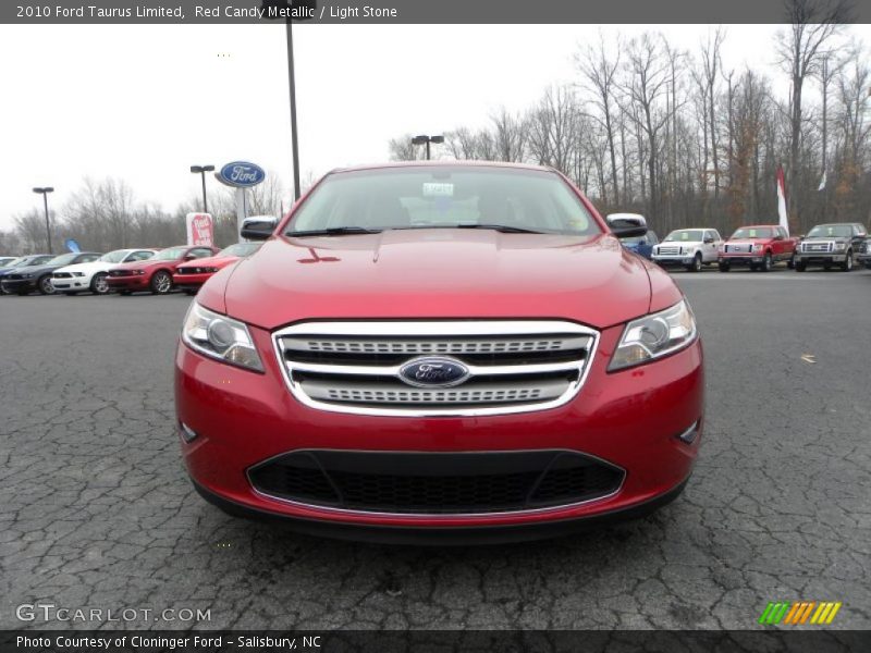 Red Candy Metallic / Light Stone 2010 Ford Taurus Limited