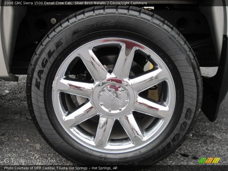 Silver Birch Metallic / Cocoa/Light Cashmere 2008 GMC Sierra 1500 Denali Crew Cab