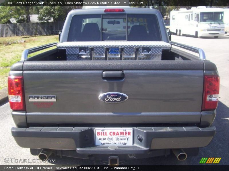 Dark Shadow Grey Metallic / Medium Dark Flint 2008 Ford Ranger Sport SuperCab