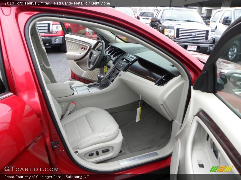 Red Candy Metallic / Light Stone 2010 Ford Taurus Limited