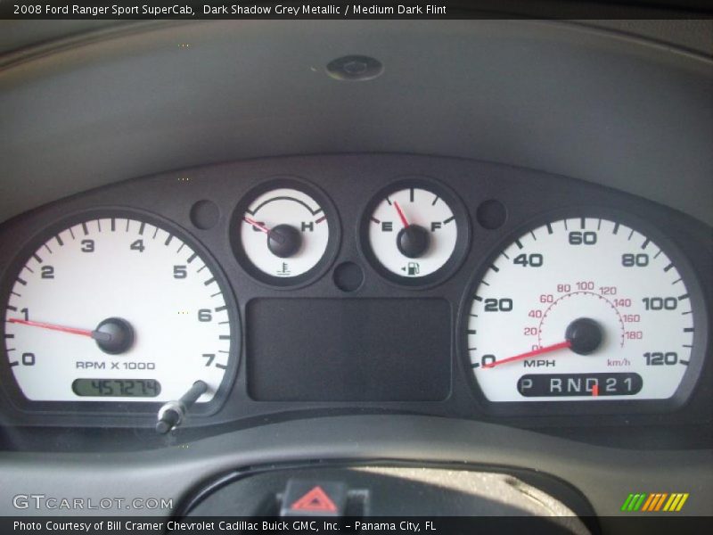 Dark Shadow Grey Metallic / Medium Dark Flint 2008 Ford Ranger Sport SuperCab