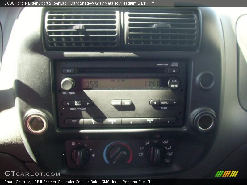 Dark Shadow Grey Metallic / Medium Dark Flint 2008 Ford Ranger Sport SuperCab