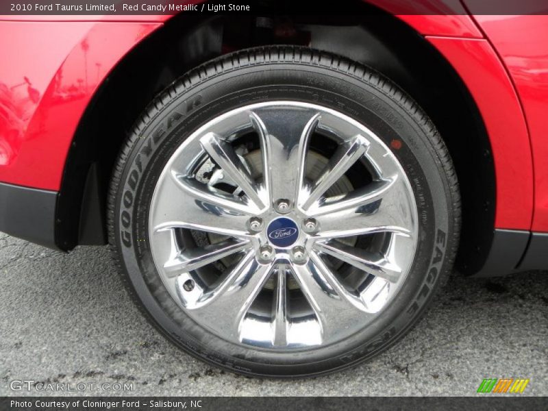 Red Candy Metallic / Light Stone 2010 Ford Taurus Limited
