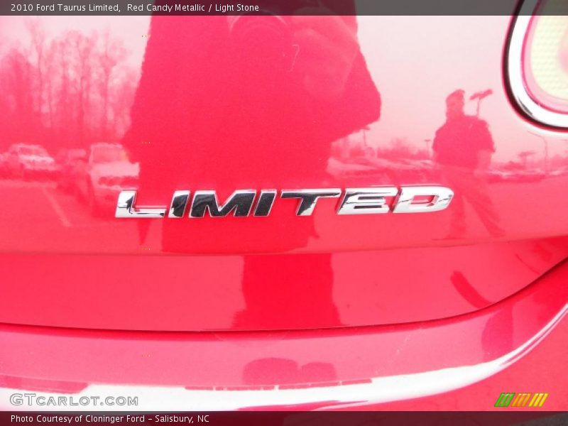 Red Candy Metallic / Light Stone 2010 Ford Taurus Limited