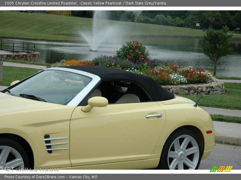 Classic Yellow Pearlcoat / Dark Slate Grey/Vanilla 2005 Chrysler Crossfire Limited Roadster