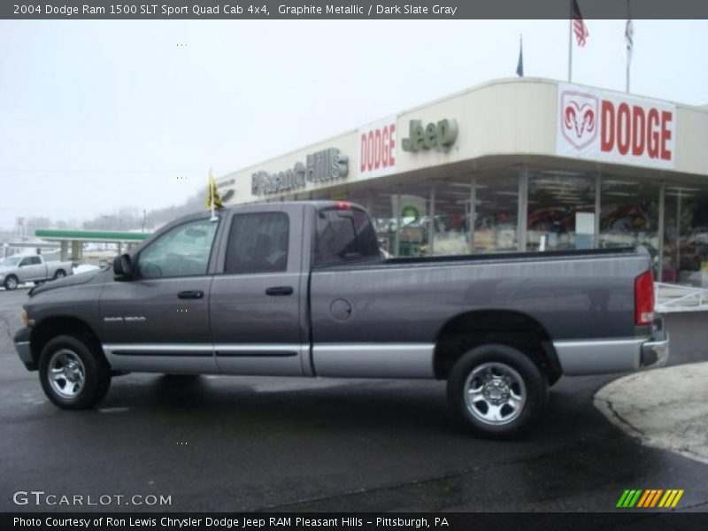 Graphite Metallic / Dark Slate Gray 2004 Dodge Ram 1500 SLT Sport Quad Cab 4x4