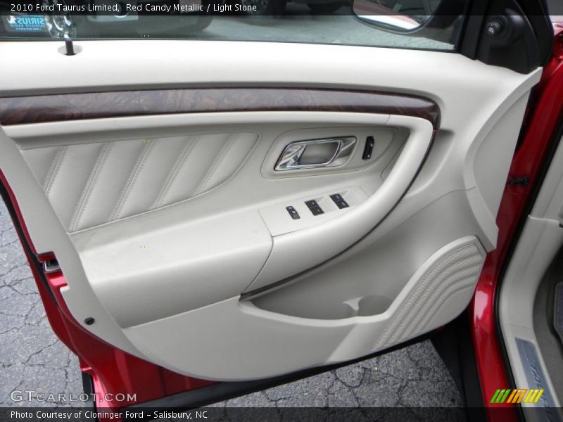Red Candy Metallic / Light Stone 2010 Ford Taurus Limited
