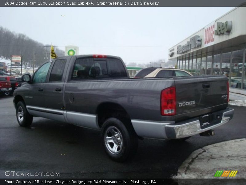 Graphite Metallic / Dark Slate Gray 2004 Dodge Ram 1500 SLT Sport Quad Cab 4x4