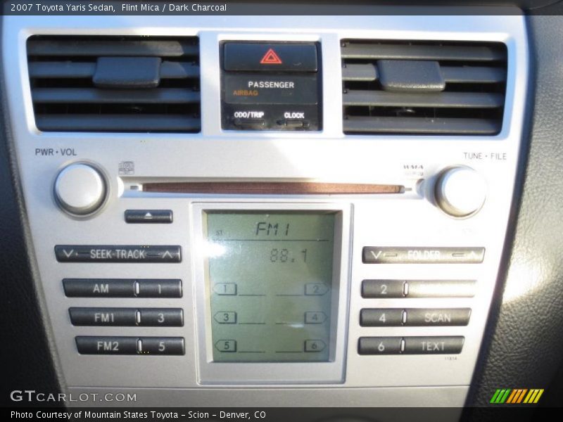 Flint Mica / Dark Charcoal 2007 Toyota Yaris Sedan