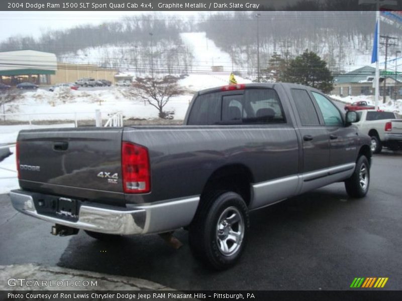 Graphite Metallic / Dark Slate Gray 2004 Dodge Ram 1500 SLT Sport Quad Cab 4x4