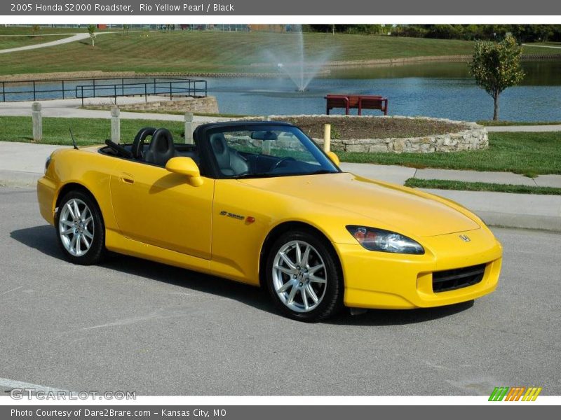 Rio Yellow Pearl / Black 2005 Honda S2000 Roadster