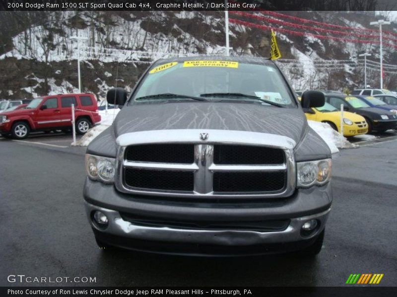 Graphite Metallic / Dark Slate Gray 2004 Dodge Ram 1500 SLT Sport Quad Cab 4x4