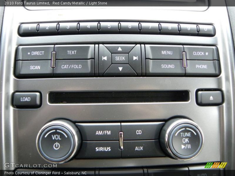 Red Candy Metallic / Light Stone 2010 Ford Taurus Limited