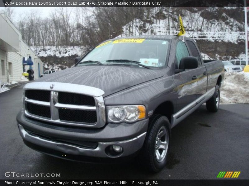 Graphite Metallic / Dark Slate Gray 2004 Dodge Ram 1500 SLT Sport Quad Cab 4x4