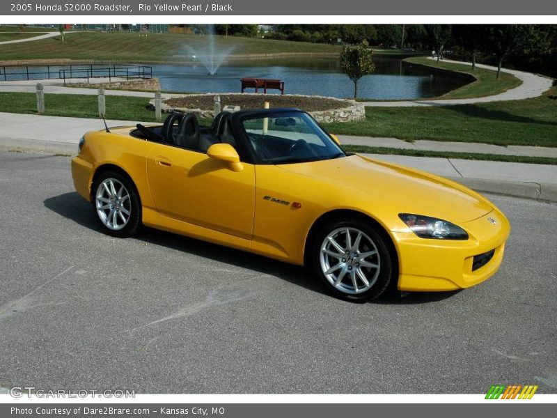 Rio Yellow Pearl / Black 2005 Honda S2000 Roadster