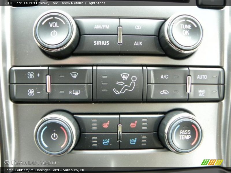 Red Candy Metallic / Light Stone 2010 Ford Taurus Limited