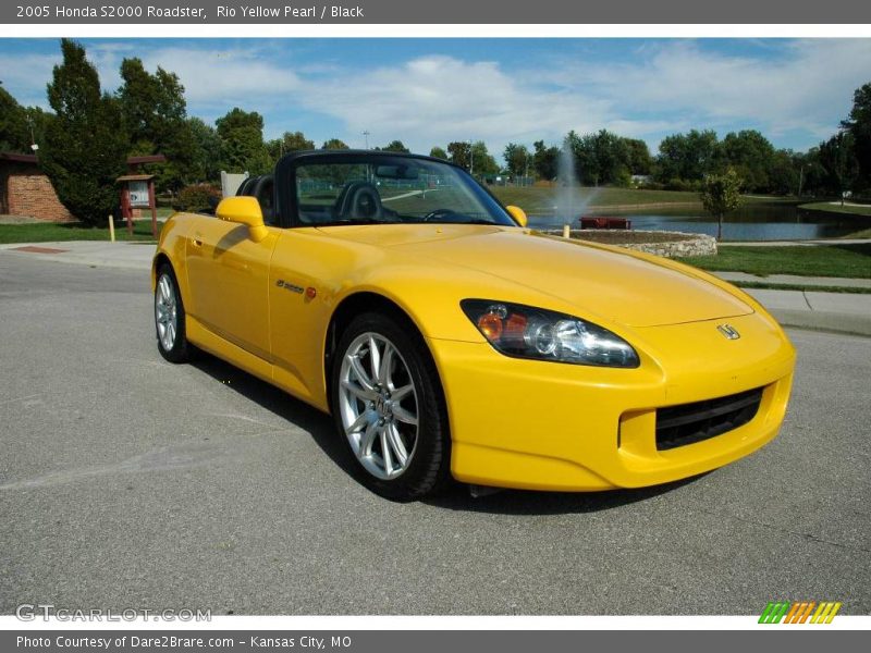 Rio Yellow Pearl / Black 2005 Honda S2000 Roadster