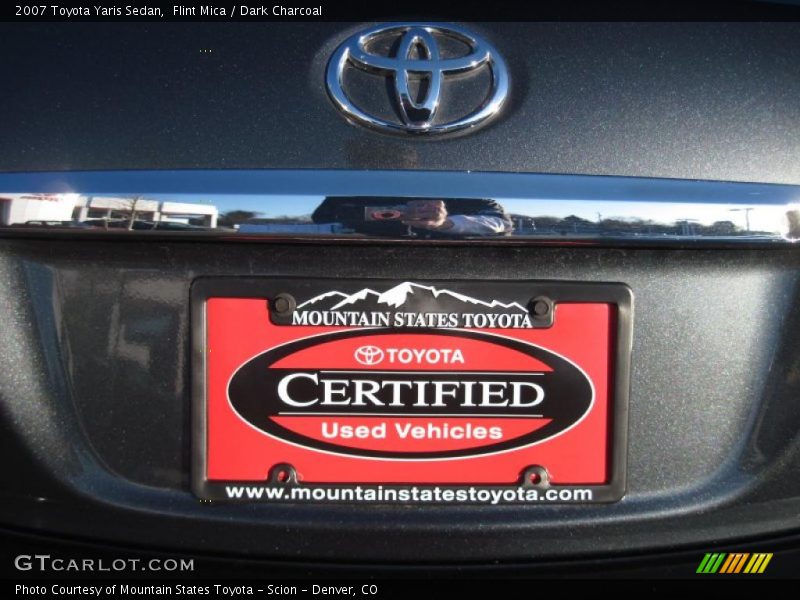 Flint Mica / Dark Charcoal 2007 Toyota Yaris Sedan