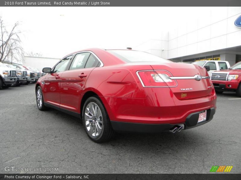 Red Candy Metallic / Light Stone 2010 Ford Taurus Limited