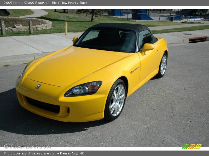 Rio Yellow Pearl / Black 2005 Honda S2000 Roadster