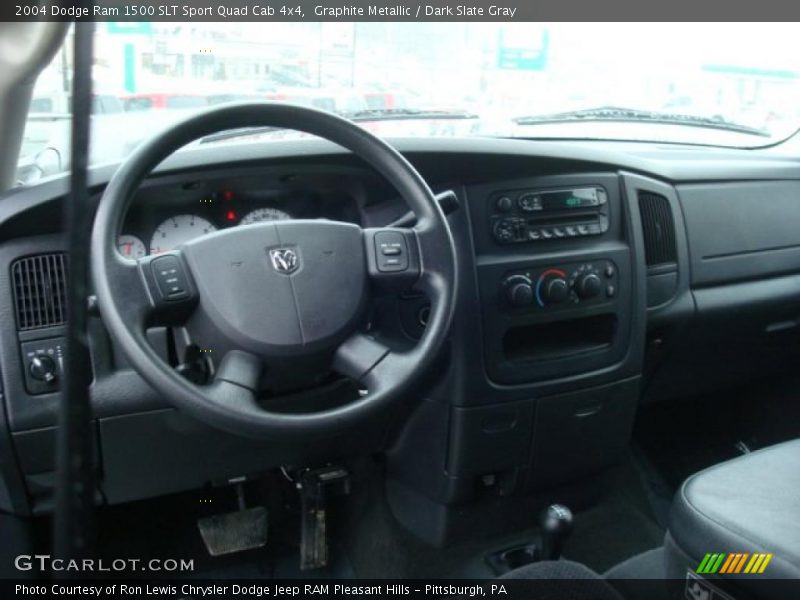Graphite Metallic / Dark Slate Gray 2004 Dodge Ram 1500 SLT Sport Quad Cab 4x4