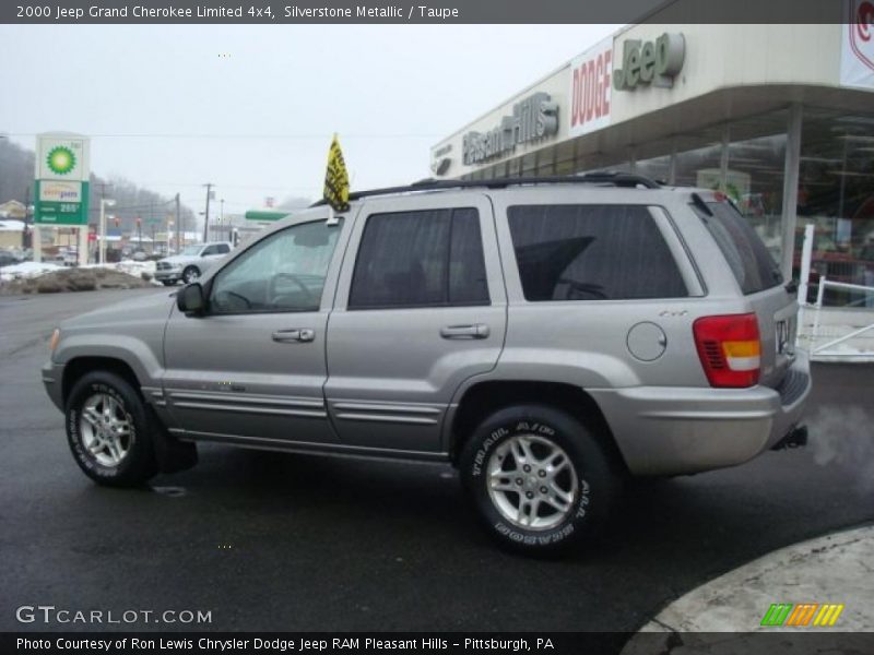 Silverstone Metallic / Taupe 2000 Jeep Grand Cherokee Limited 4x4