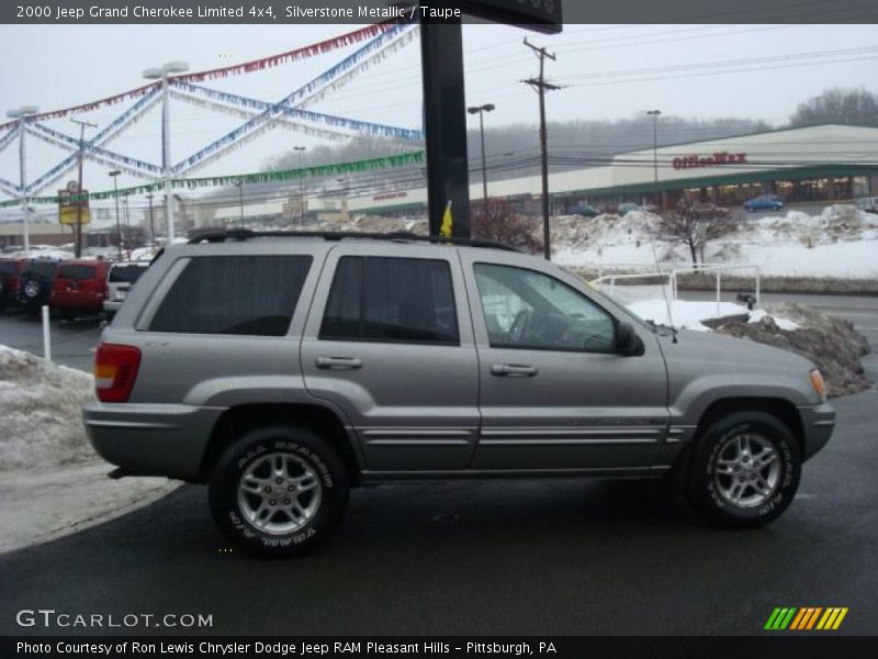 Silverstone Metallic / Taupe 2000 Jeep Grand Cherokee Limited 4x4