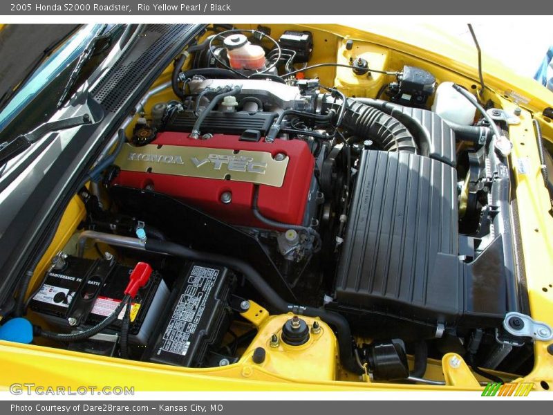 Rio Yellow Pearl / Black 2005 Honda S2000 Roadster