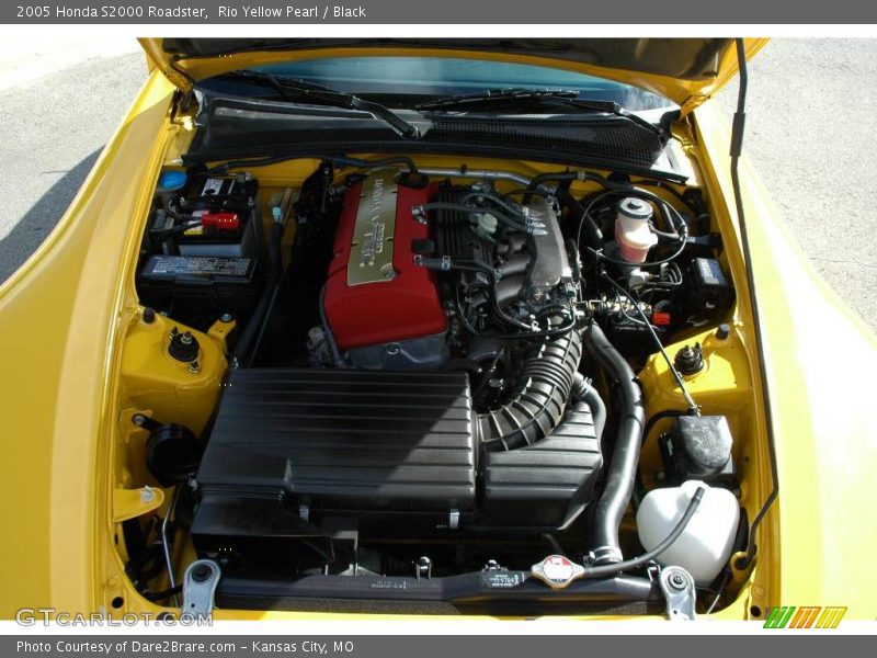 Rio Yellow Pearl / Black 2005 Honda S2000 Roadster