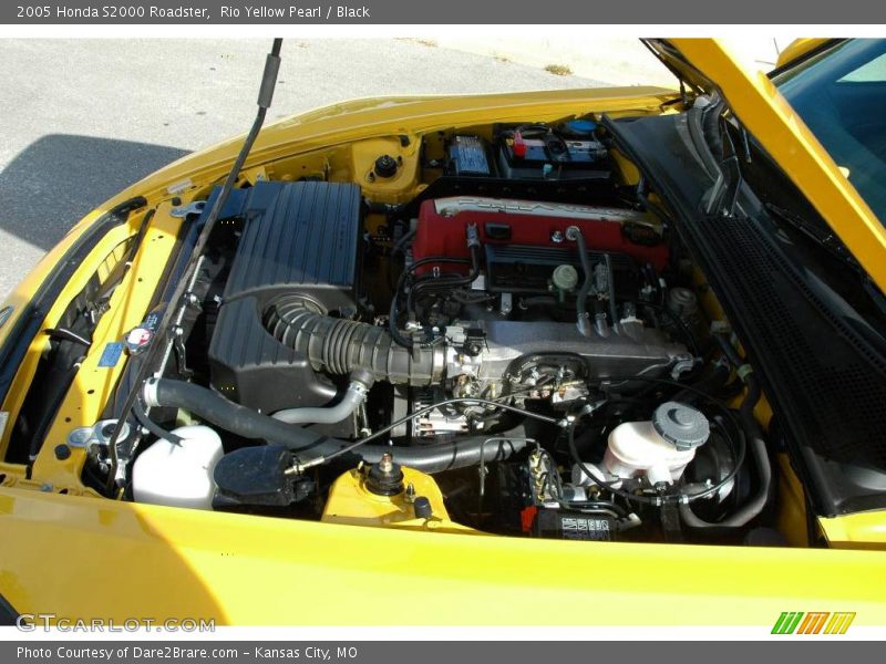 Rio Yellow Pearl / Black 2005 Honda S2000 Roadster