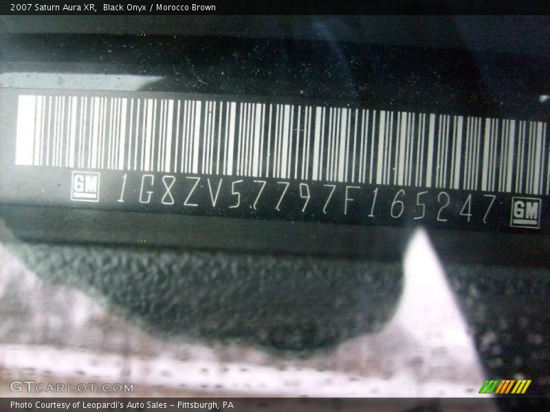 Black Onyx / Morocco Brown 2007 Saturn Aura XR