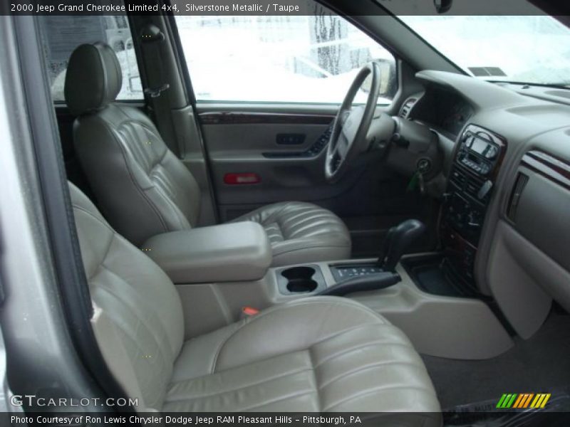 Silverstone Metallic / Taupe 2000 Jeep Grand Cherokee Limited 4x4