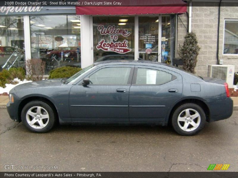 Steel Blue Metallic / Dark/Light Slate Gray 2008 Dodge Charger SE