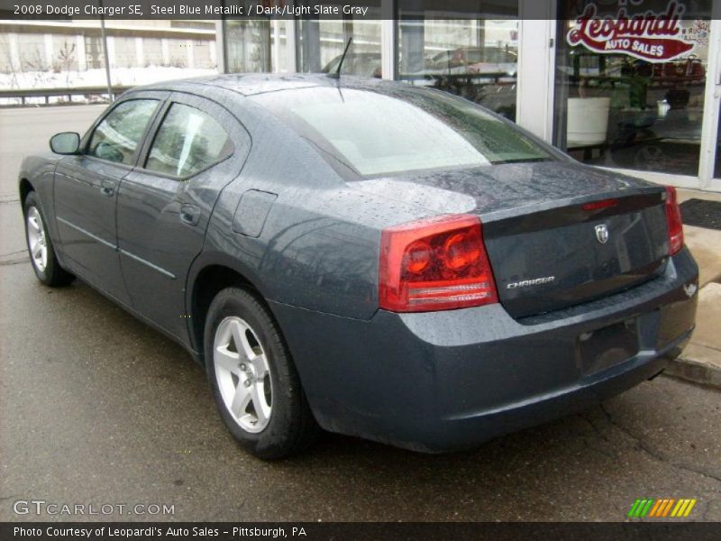 Steel Blue Metallic / Dark/Light Slate Gray 2008 Dodge Charger SE