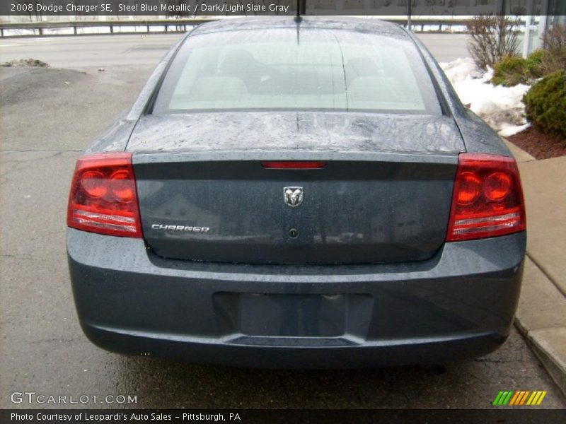 Steel Blue Metallic / Dark/Light Slate Gray 2008 Dodge Charger SE