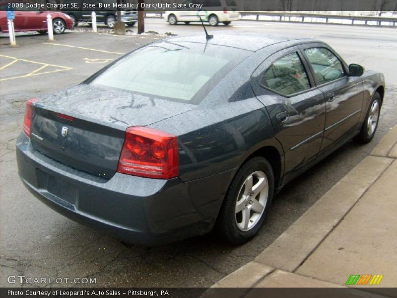 Steel Blue Metallic / Dark/Light Slate Gray 2008 Dodge Charger SE