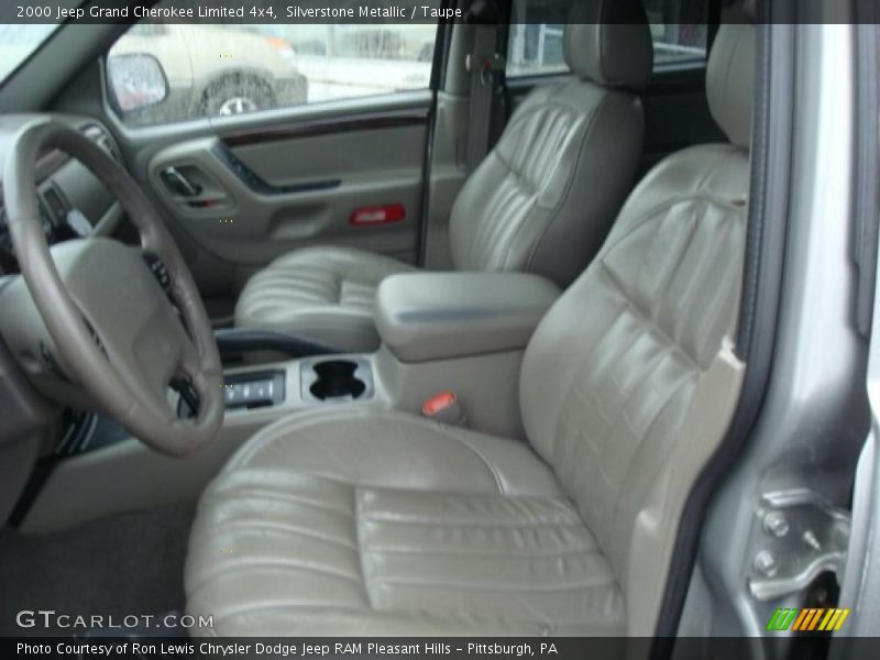 Silverstone Metallic / Taupe 2000 Jeep Grand Cherokee Limited 4x4