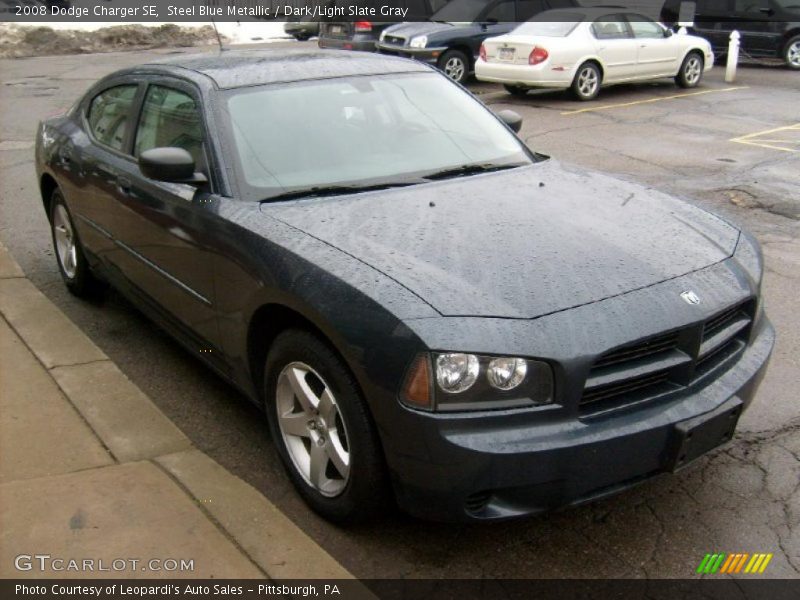 Steel Blue Metallic / Dark/Light Slate Gray 2008 Dodge Charger SE