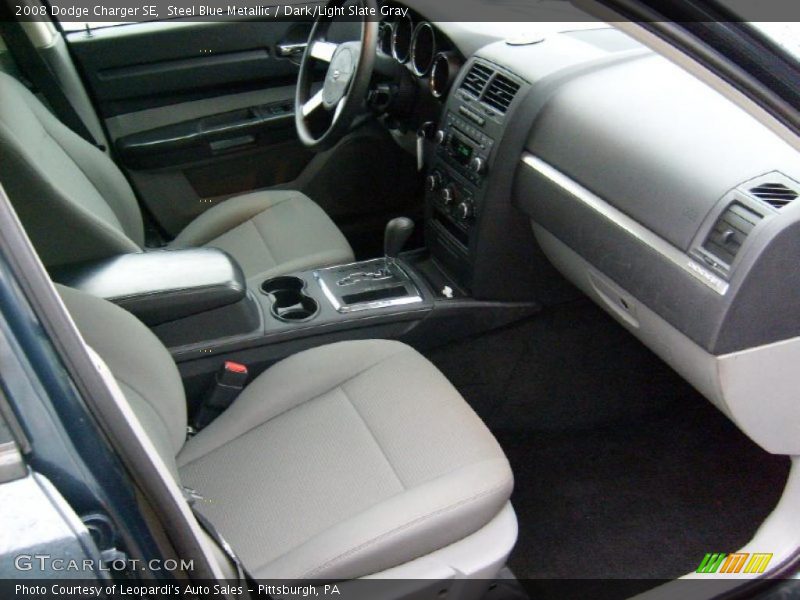 Steel Blue Metallic / Dark/Light Slate Gray 2008 Dodge Charger SE