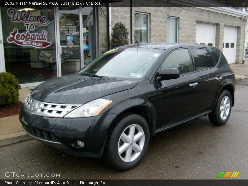 Super Black / Charcoal 2003 Nissan Murano SE AWD