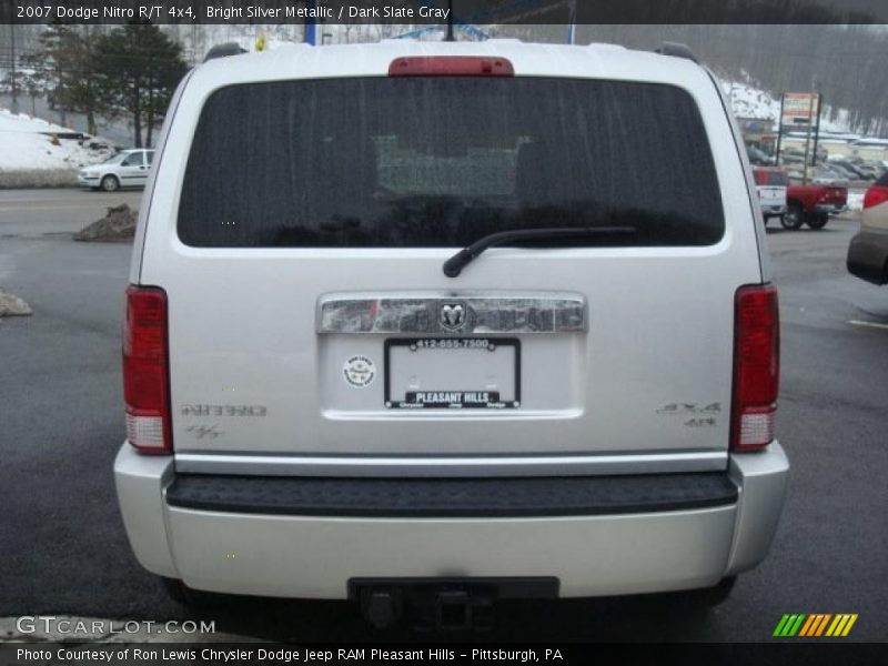 Bright Silver Metallic / Dark Slate Gray 2007 Dodge Nitro R/T 4x4